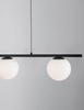 Nowoczesna lampa wisząca Ubeda LED 26W 3200K do pokoju czarna biała