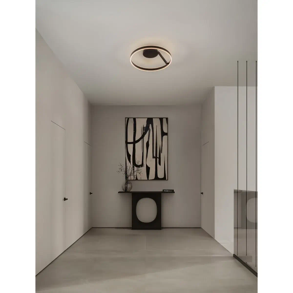 Okrągła lampa na sufit SOLVIRA LE45495 LED 40W 2700-4000K czarny