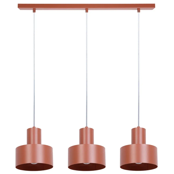 Potrójny żyrandol do salonu Rif 3 41162 na kablu zwis ceglany