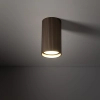 Podsufitowa lampka spot Tune 11027 tubka ryflowana brązowy