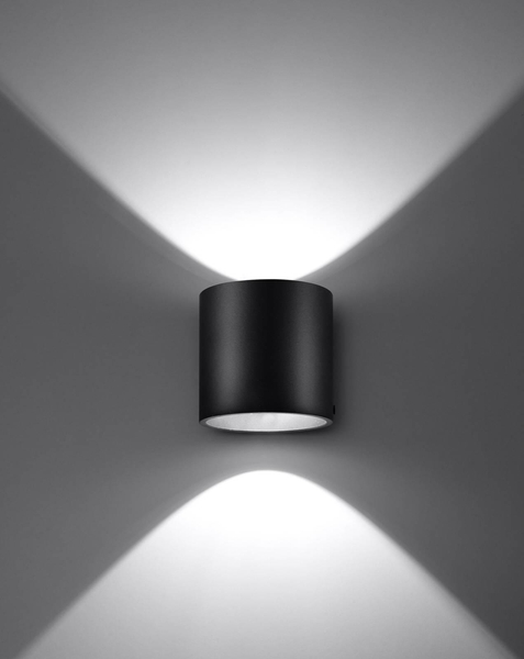Kinkiet LAMPA ścienna SL.0048 metalowa OPRAWA tuba czarna