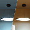 Zwisająca lampa Biuro ABR-LWBO-36W-3000K LED 36W 3000K okrąg czarna
