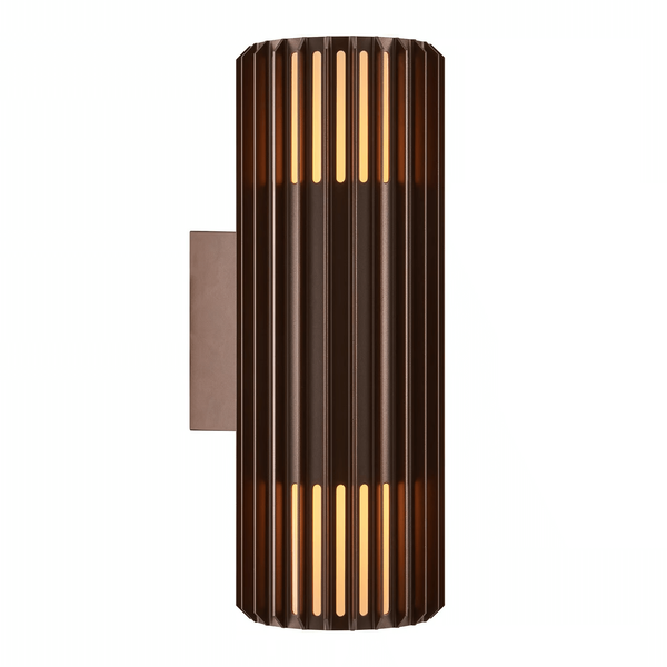 Elewacyjna lampa na ścianę tuba ALUDRA 2418121261 IP54 brązowy