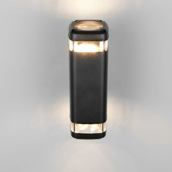 Lampa ścienna zewnętrzna BARCELOS R26446232 góra-dół IP44 czarny