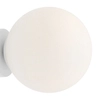 Biała kula ścienna Ball 1076C_S Aldex minimalistyczny kinkiet do sypialni