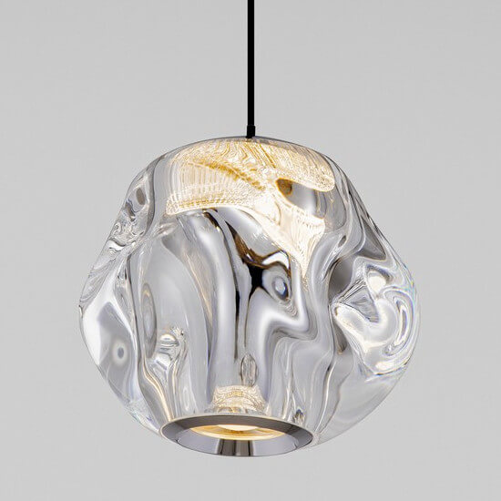 Metalowa lampa wisząca CHEPEN LE44641 LED 6W 3000K czarna chrom