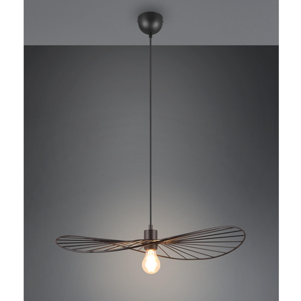 Wisząca lampa Chapeau R31451032 RL Light kapelusz metalowy czarny