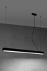 LAMPA wisząca PINNE SOL TH051 prostokątna OPRAWA metalowa belka LED 31W 4000K zwis czarny