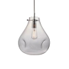 Szklana lampa wisząca Utopia 94521 industrialna przezroczysta chrom