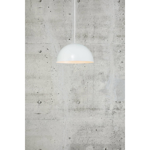 Kopułowa lampa wisząca nad stół Ellen 48563001 do jadalni biały