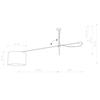 Nowoczesna lampa sufitowa Viper 6641 abażurowa czarna do salonu