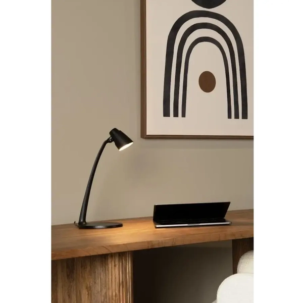 Biurkowa lampka regulowana Ludo 18660/05/30 Lucide LED 4,5W 3000K czarna