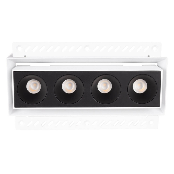 Lampa wpustowa z zasilaczem i modułem LED Modular H180.08 + HM180 4L + HT180 12W ON/OFF Maxlight LED 12W 3000K czarna biała