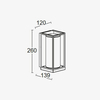 Kinkiet elewacyjny FLAIR 5288814012 Lutec IP44 loftowy metalowy czarny