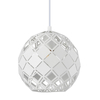 Kulista lampa wisząca Paulela PND-34221-1S-WH metalowa biała do sypialni