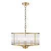 Jadalniana lampa wisząca Evelyn EVE0363 szklana brązowy przezroczysty