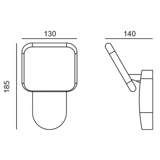 Kinkiet ogrodowy Nammi OWL-6206-4K Italux LED 12W 3000K IP54 czarna