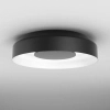 Sufitowy plafon czarny RING dot LED 25W 3000K do sypialni okrągły 47027-M930-DW-PH-12