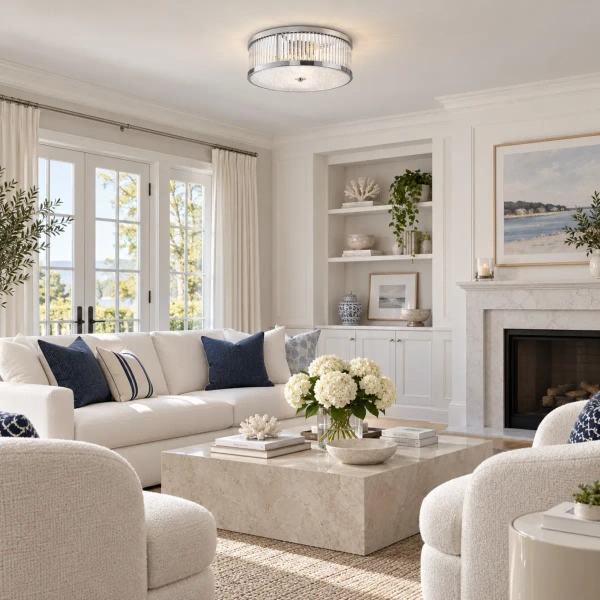 Kryształowy plafon MAGNUS NOW-D10208 chrom 4xE27 szklany