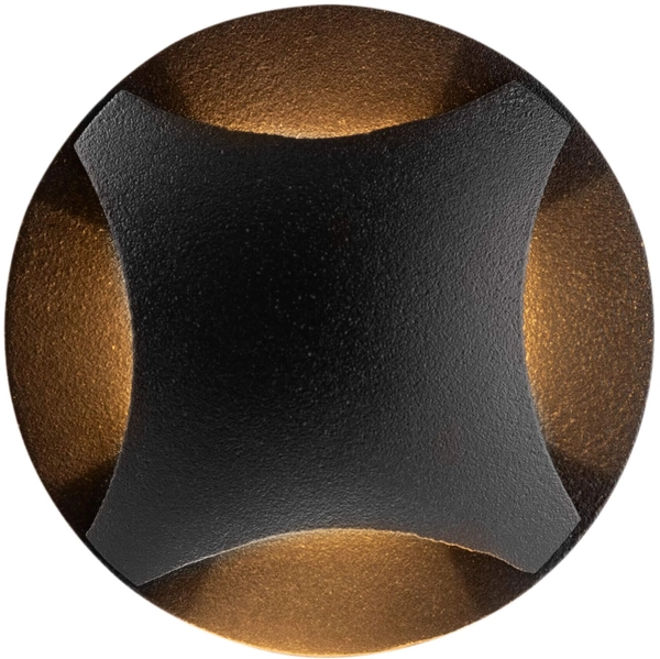 Lampa schodowa wpuszczana Biscotti O036-L3B3K LED 3W 3000K IP65 czarna