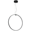 Wisząca lampa ring Acirculo ST-10453P/D500A black Step LED 72W 3000K nad stół czarna