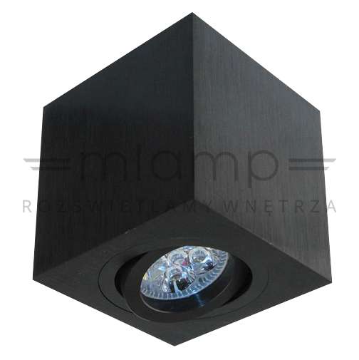 Spot LAMPA sufitowa Lago Bianco Orlicki Design regulowana OPRAWA metalowa kostka cube biała