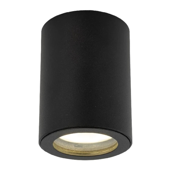 Łazienkowa lampa sufitowa Ligno 10933 tubka okrągła IP44 czarny