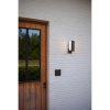 Ścienna LAMPA ogrodowa CUBA 5193811118 Lutec metalowa OPRAWA elewacyjna LED 13W 3000K kinkiet z czujnikiem IP54 szary