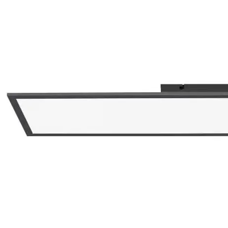 Prostokątny plafon pokojowy Flat LED 24W ściemnialny czarny