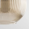 Glamour zwisająca lampa Sophia Cognac 11040 ryflowana brązowy