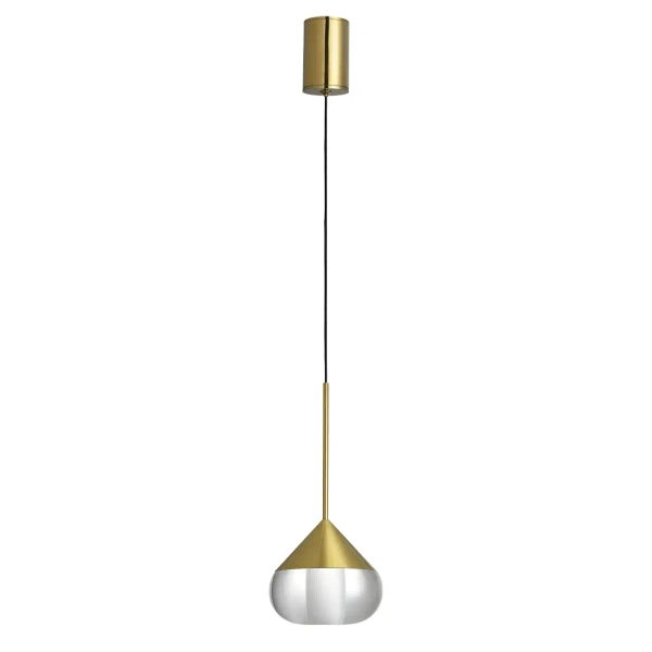 Lampa wisząca metalowa Suza PL0103-GD Yaskr LED 6W 3000K IP44 złota