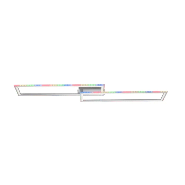 Sufitowa lampa na pilot FELIX srebrna 14635-55 1xLED 45W 2700-5000K RGB zmienna barwa