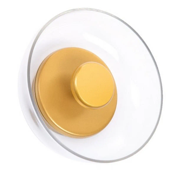 Szklany naścienny kinkiet Disco ST-1331-W gold LED 5W 3000K złoty