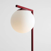 Kulista lampa podłogowa Zac 1038A15_1 Aldex metalowa biała czerwona