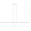Listwa lampa wisząca stick Bar 10365 Nowodvorski LED 27W 3000K czarna
