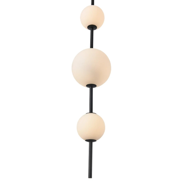 Łazienkowa lampa wisząca Bolti PL0109-3 Yaskr kule IP44 biała czarna