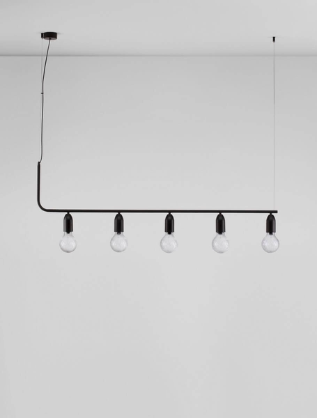 Wielopunktowa lampa wisząca BANI LE42716 przezroczysta czarna