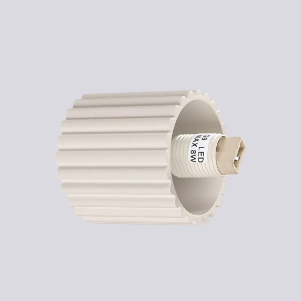 Kulista lampa ścienna HALO SL.1717 do łazienki IP44 beżowa biała
