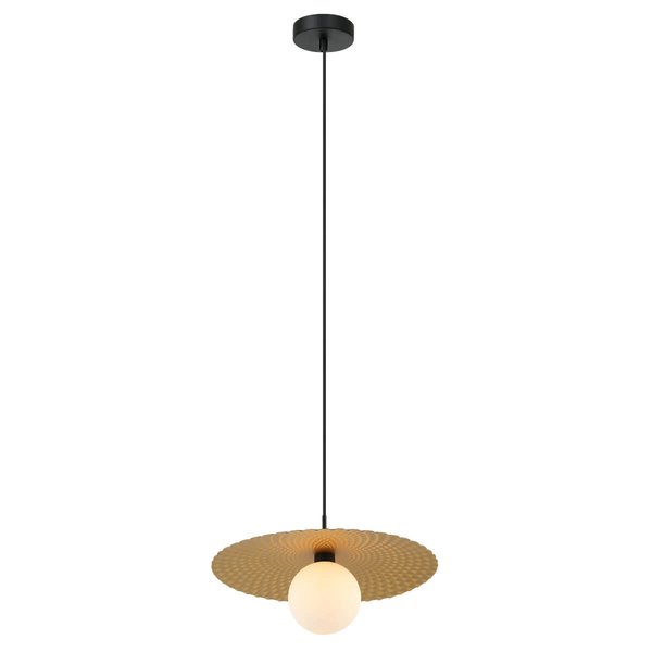 Wisząca lampa nowoczesna Malor do jadalni złota biała