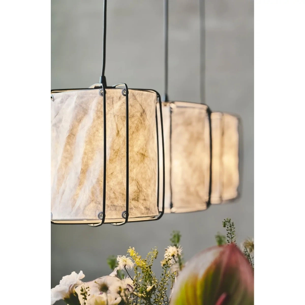 Potrójna lampa wisząca Cardine 2312443001 papier nad stół biały