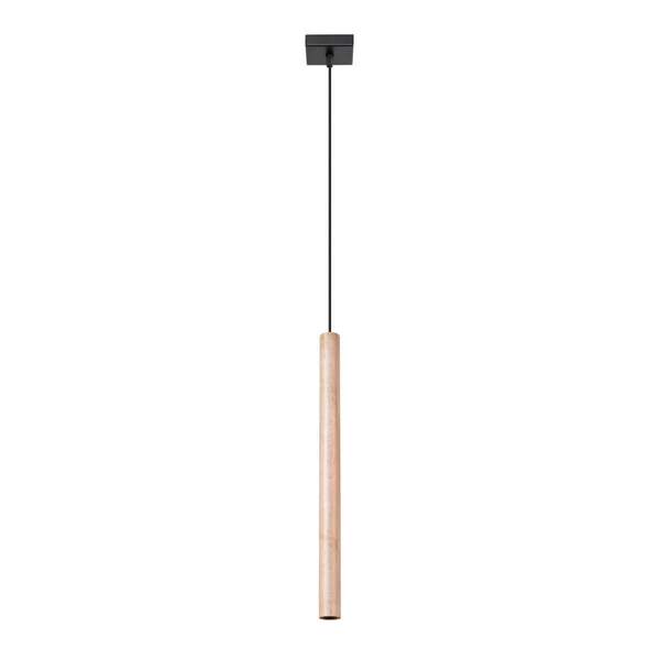Lampa wisząca Pastelo SL.1266 do jadalni naturalna drewniana czarna