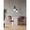 Lampa ceramiczna wisząca VILROSA LE44559 do salonu ciemnozielona biała