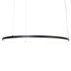 Owalna lampa wisząca VISUAL czarna P0658 1xLED 28W 3000K IP44 pierścień