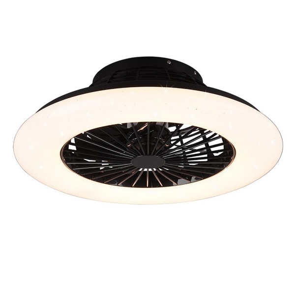Lampowentylator na sufit STRALSUND R62522132 RL Light LED 30W 3000-6500K na pilot czarny