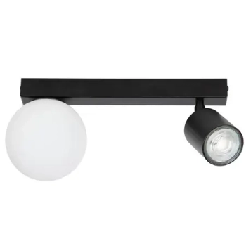 Nasufitowa lampa kula Tavira 41314 regulowana tuba biała czarna