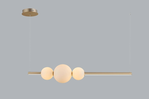 Nowoczesna lampa wisząca Sandra LED 48W 3000K kule nad stół złota