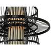 Ratanowa lampa wisząca Astra LP-3110/1P BK japandi boho czarna