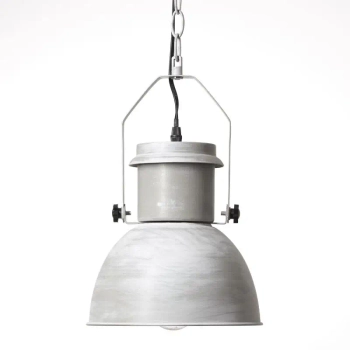 Łańcuchowa lampa wisząca Salford 93590/70 kopuła metalowa szara