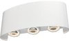 Dekoracyjny kinkiet elewacyjny Strato O417WL-L6W3K LED 6W biały
