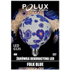 Żarówka dekoracyjna FOLK BLUE 311320 Polux LED 4W 2700K E27 G125 kulka 230V biała ciepła